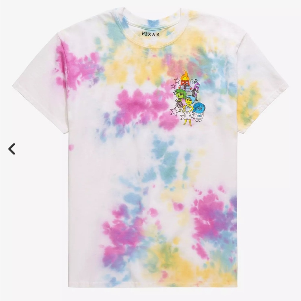 NWT Disney Pixar Inside Out Tie-Dye T-Shirt Medium BoxLunch